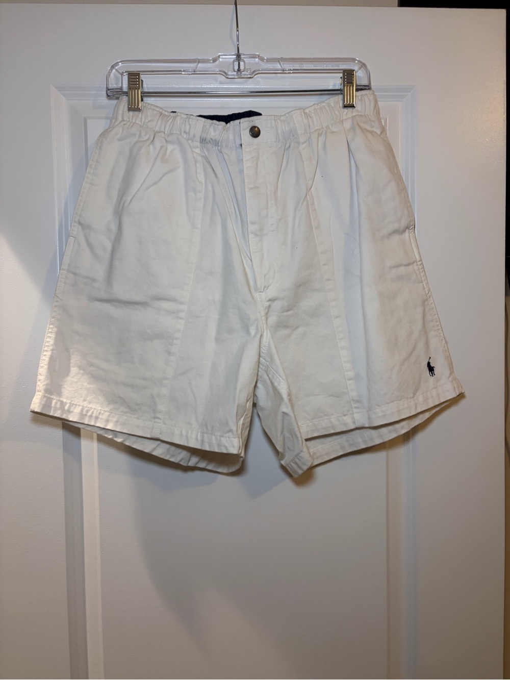 Polo Ralph Lauren | Vintage White Cotton Flat Front Men’s Tyler Shorts